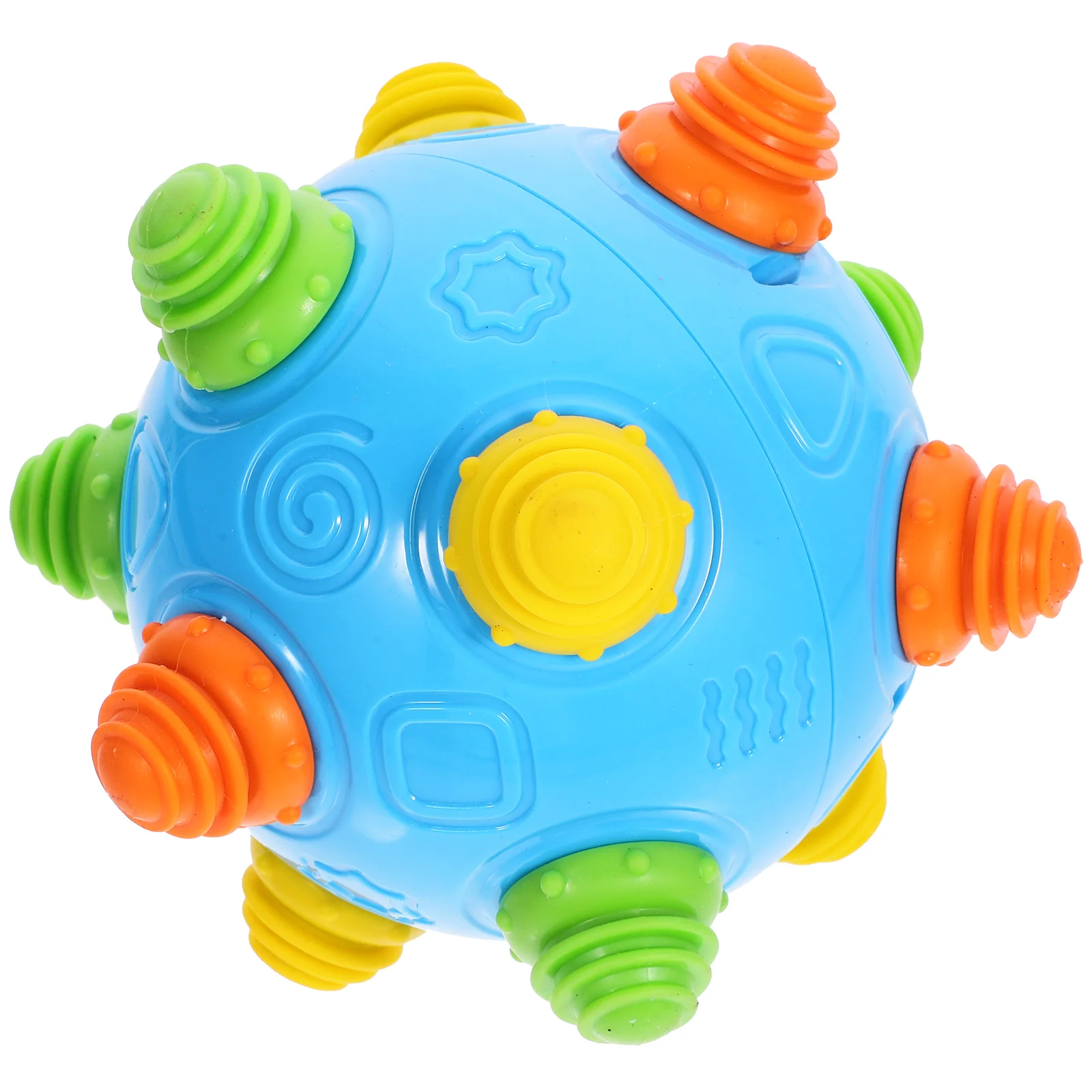 Antenna colorata Musica rimbalzante elastica Giocattoli educativi per bambini Colori vivaci Gioco all'aperto 1 pezzo Giocattolo da salto