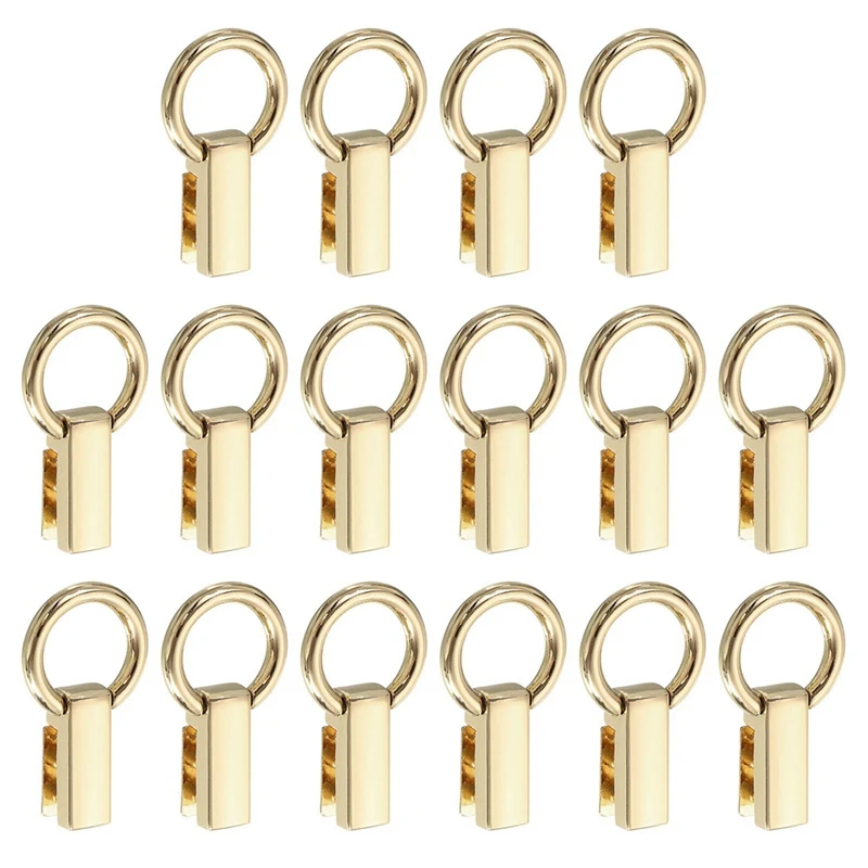 

16PCS Bag Side Clip Buckle Metal Suspending Handbag Strap Chain Connector With D Ring For DIY, Durable Easy To Use Light Golden