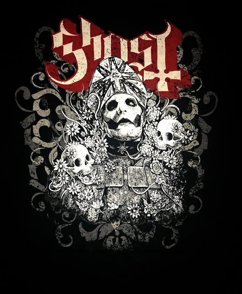 GHOST cd lgo PAPA FACES / BLISS Official SHIRT XL New meliora impera opus