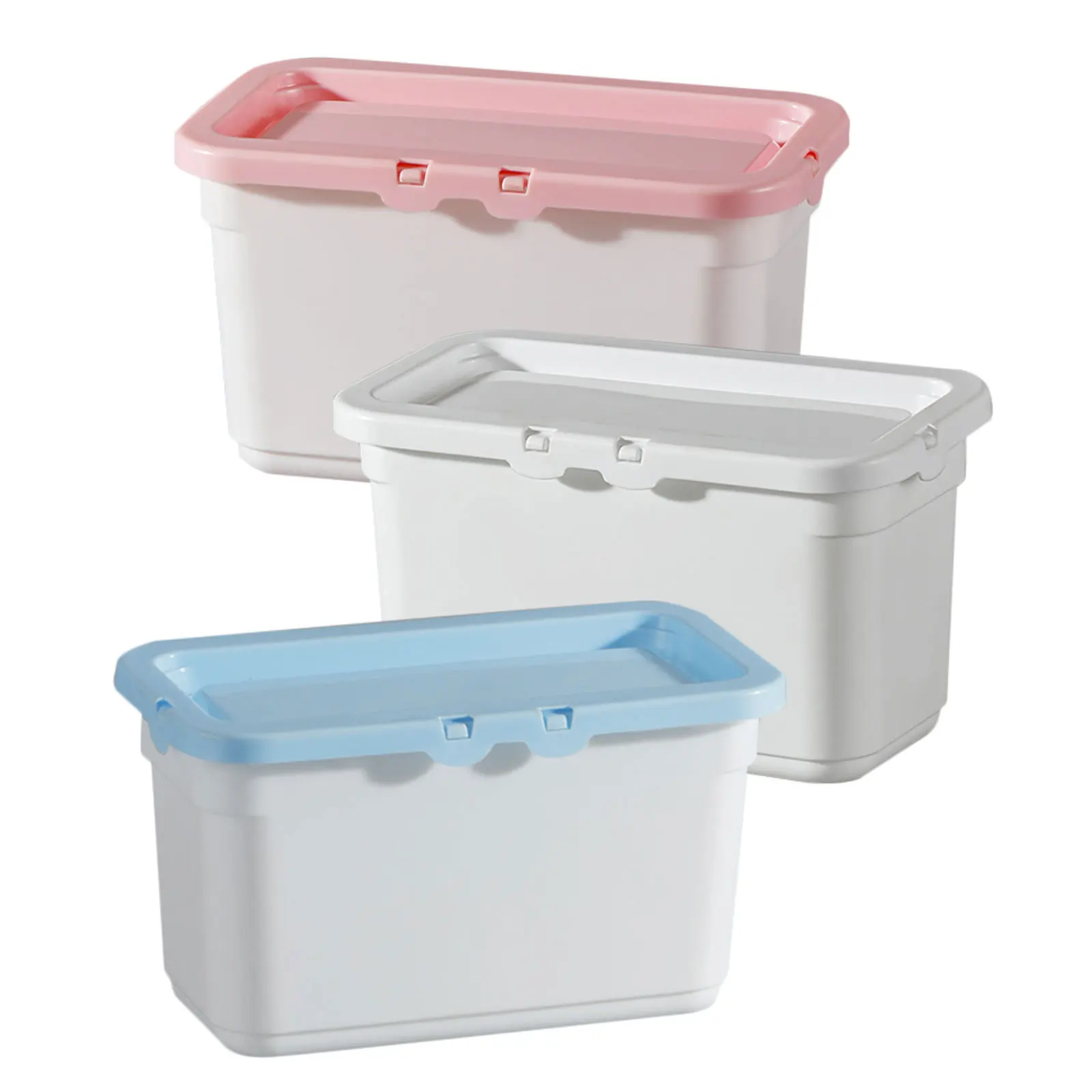 

3pcs Laundry Beads Storage Box Large Capacity Plastic Organizer Bucket For Detergent Powder Sundries Household Container