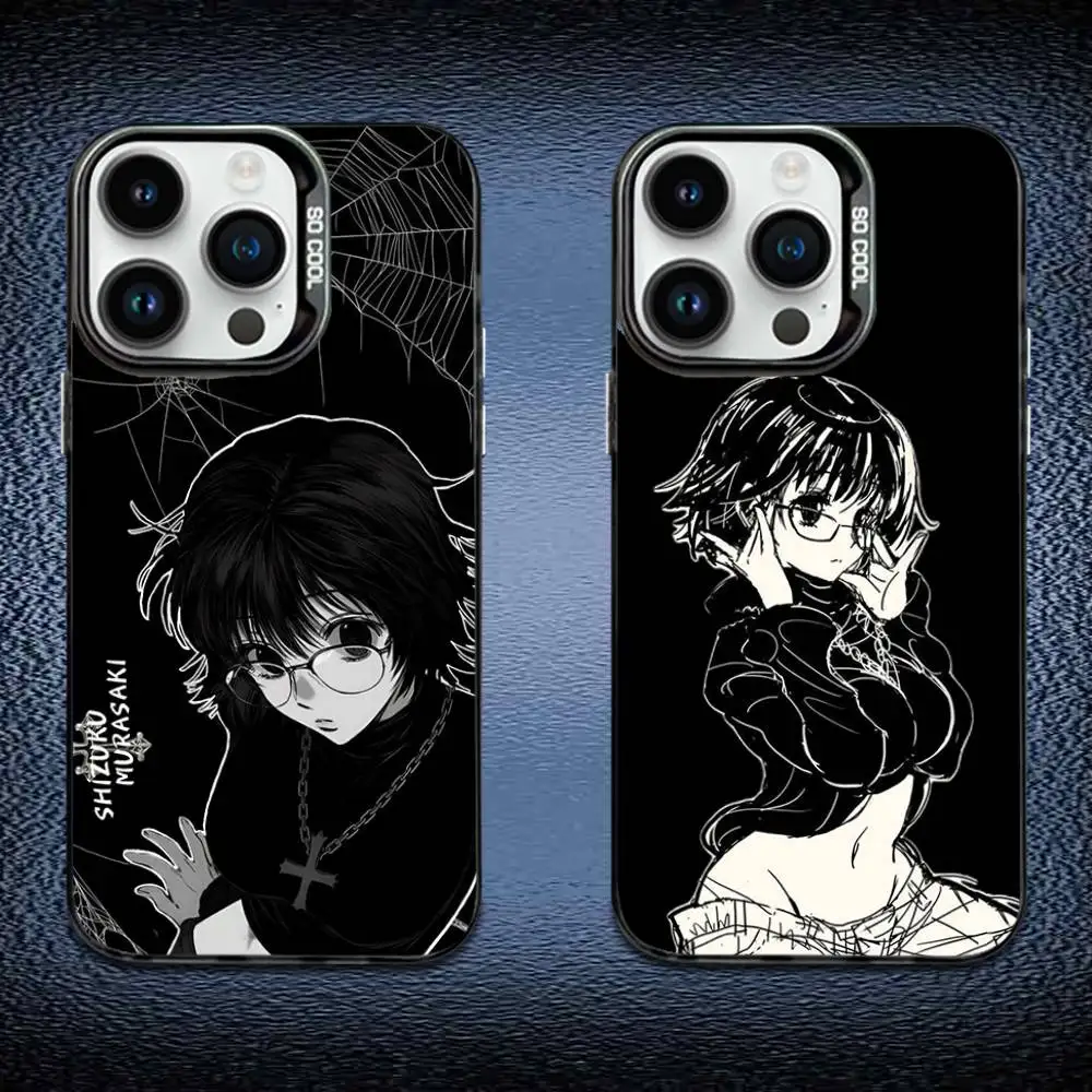 

Shizuku Murusaki Phone Case For iPhone 16,15,14,13,12,11,Mini,Pro,E,MAX Black Candy Matte Shockproof Cover