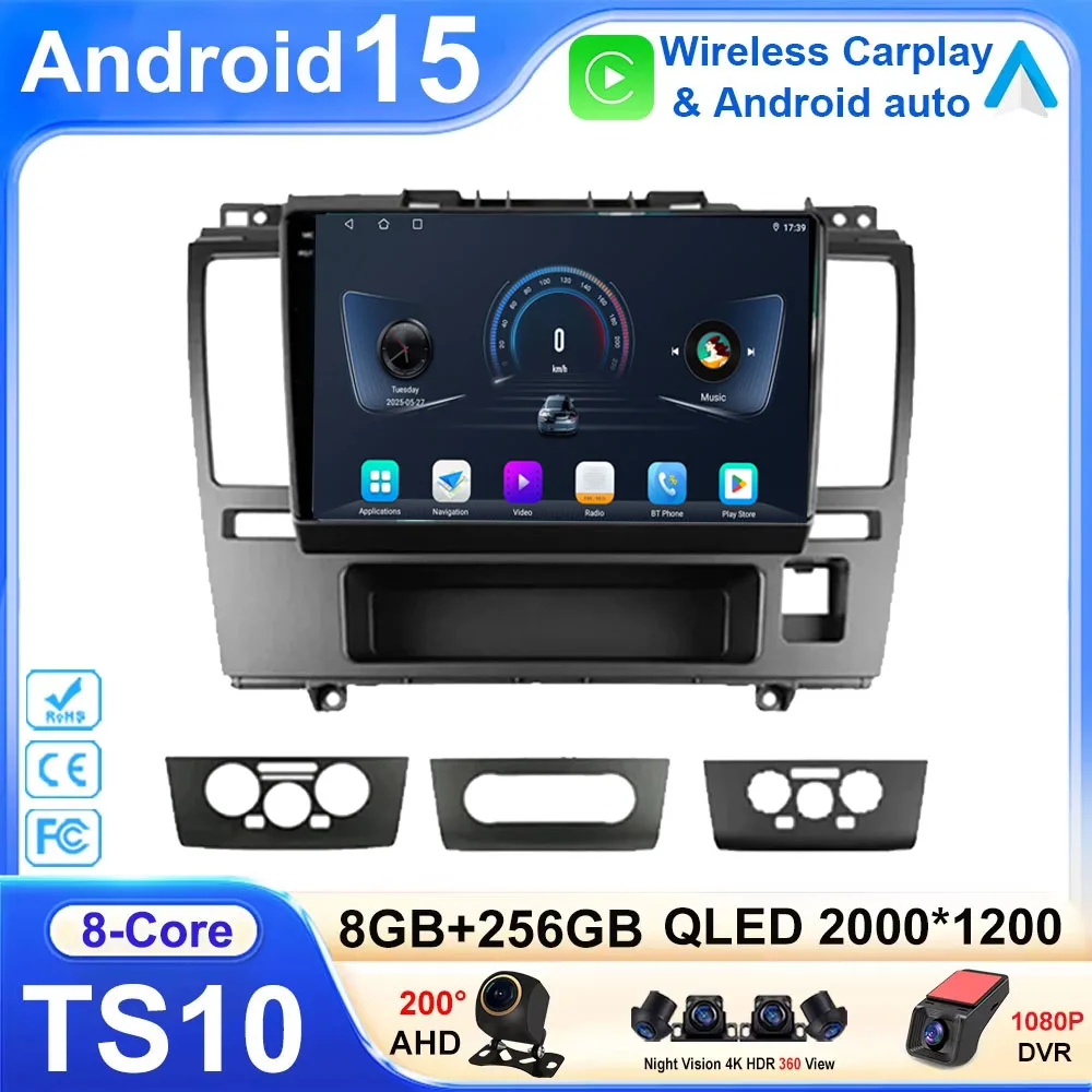 

Android 15 For Nissan Tiida C11 2004 - 2013 Carplay Stereo Touch Radio Navigation Player Auto Head Unit Multimedia Video Dash