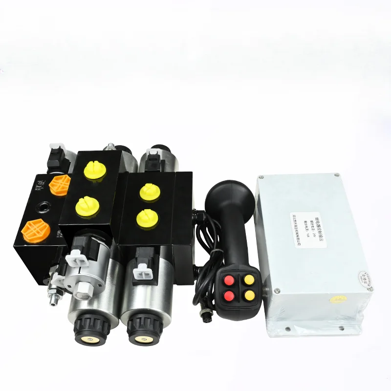 large flow electronic control remote control hydraulic multi-way valve multi-way electromagnetic directional valve