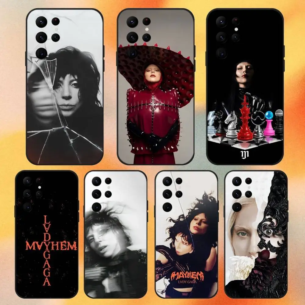 

Lady Gaga MAYHEM Killah Phone Case For Samsung S 25,24,23,22,30,21,10,9,Ultra,Plus,Lite,FE,4,5G Black Soft Case