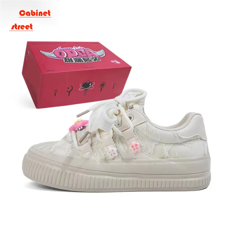 

OPOA Skateboard Street Hip-hop Flat Shoes 2024 Women Casual Footwear Walking Sport Outdoor Original Vulcanize Tenis Sneakers