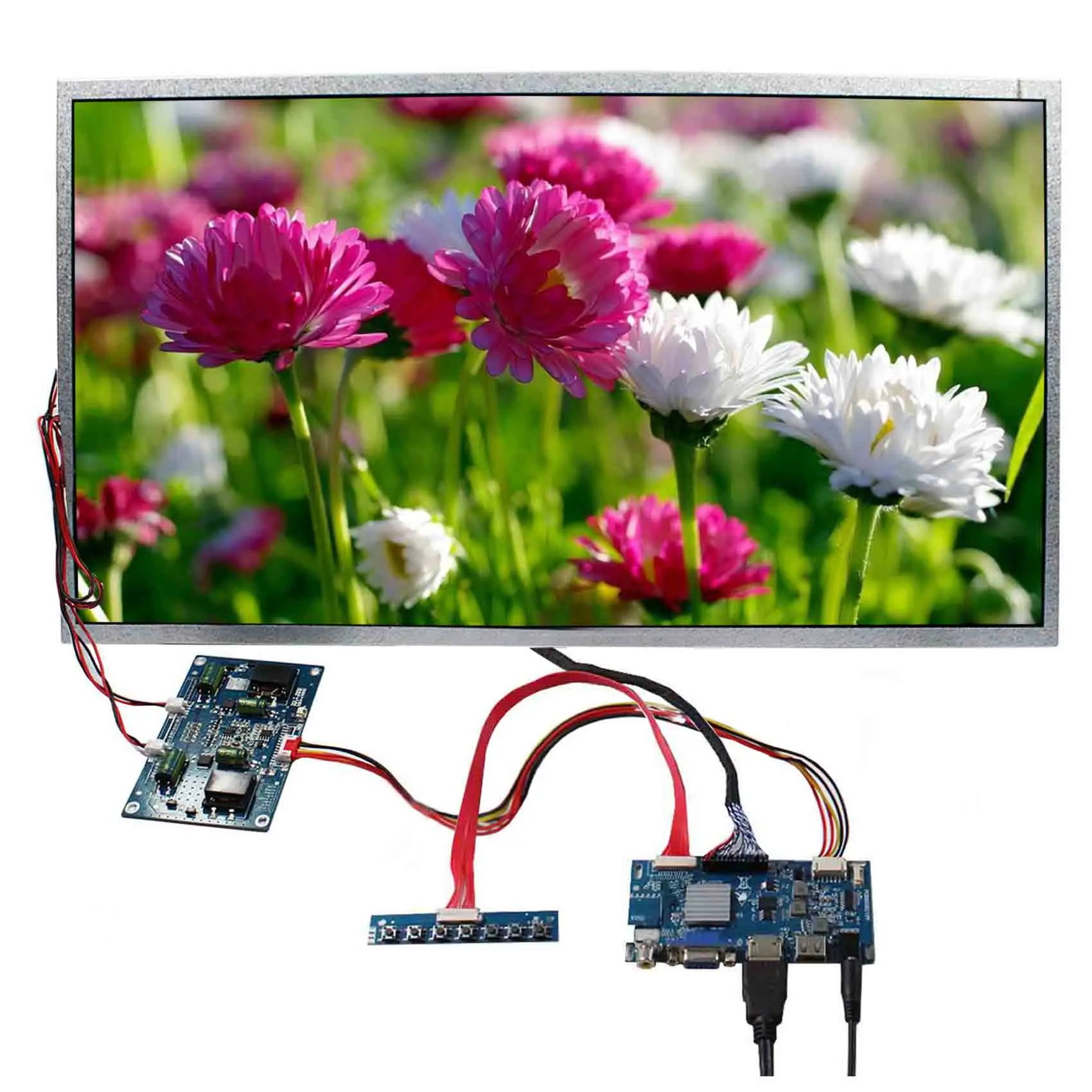 Hd Vga Cvbs Usb Driver Board And Ips Panel Lcd 21.5Inch 1920X1080 2000Nit High Brightness Lcd Display 21.5Inch Lcd Screen Panel