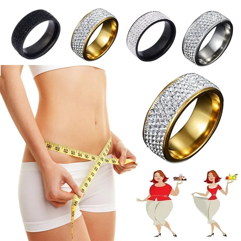 Magnetic New Magnetic Weight Loss Ring Slimming Tools Fitness Reduce Weight Ring String Stimulating Acupoints Gallstone Ring