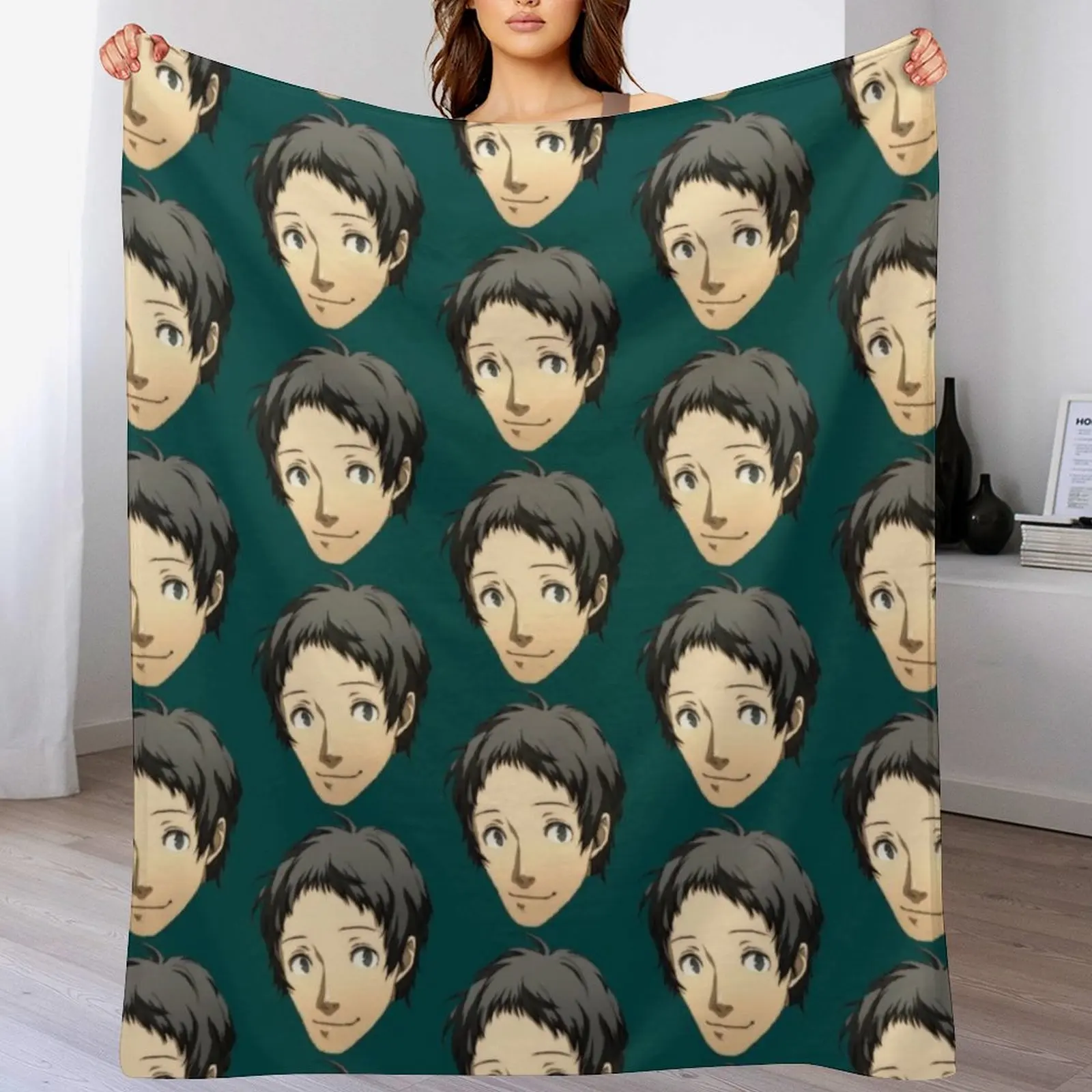 Adachi Tohru Throw Blanket Retros Soft Beds Luxury Blankets