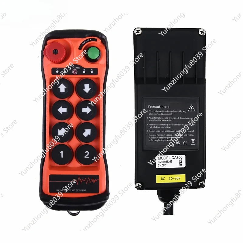 QA800 8 keys single speed Industrial Wireless Radio Crane Remote Control switches Hoist track Crane Lift Controller