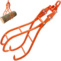 VEVOR Log Skidding Tongs Log Lifting Tongs Heavy Duty Steel Lumber Skidding Tongs Loading Capacity Log Lifting Handling Tool