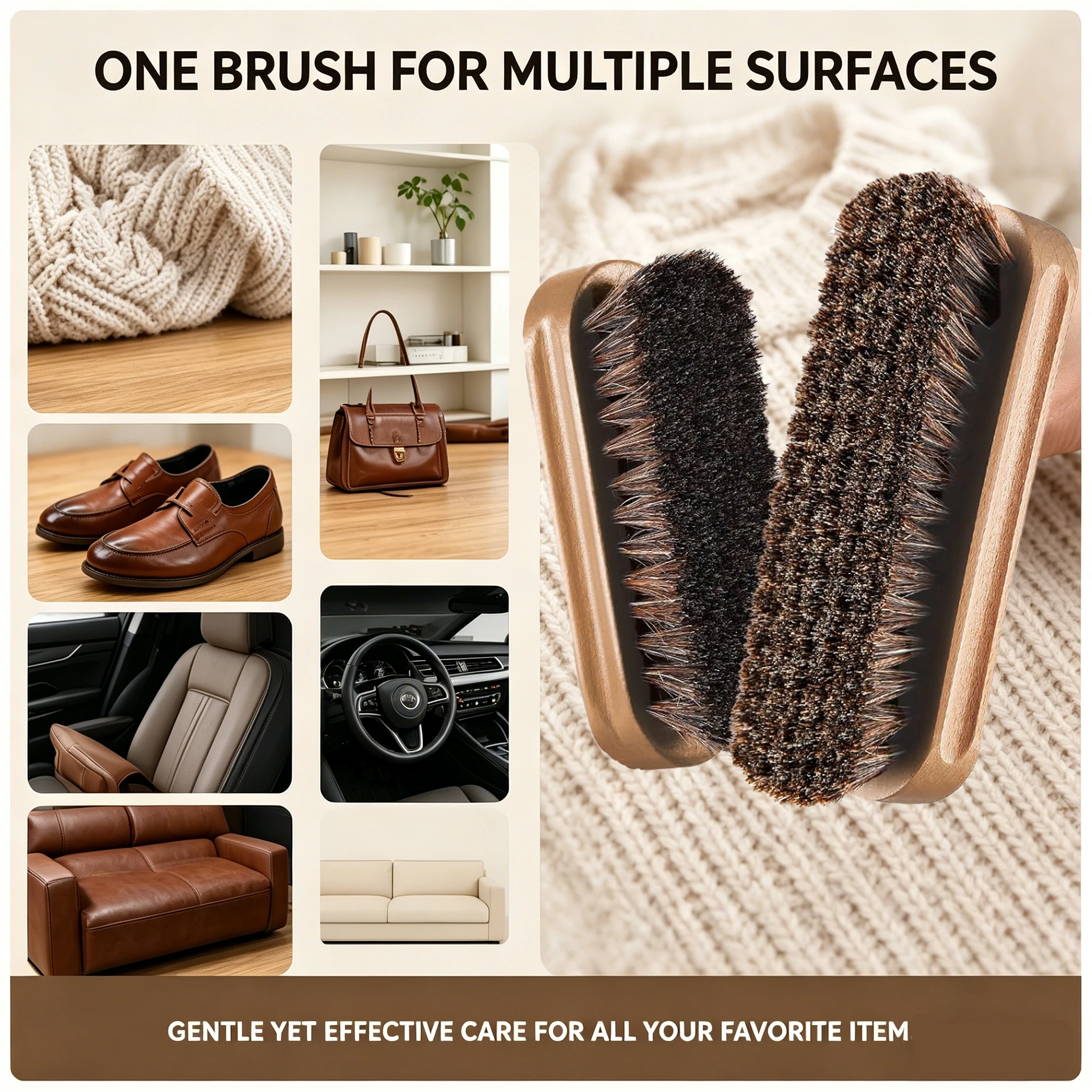 Horsehair Shine Shoes Brush Ki - огляд і ціна Brushing Boot Horse