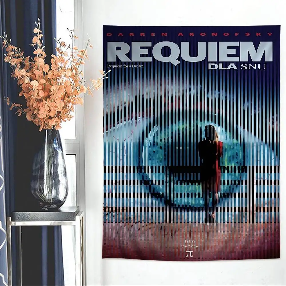 Plot Movie R-Requiem For A Dream Colorful Tapestry Wall Hanging Hanging Tarot Hippie Wall Rugs Dorm Wall Art Decor