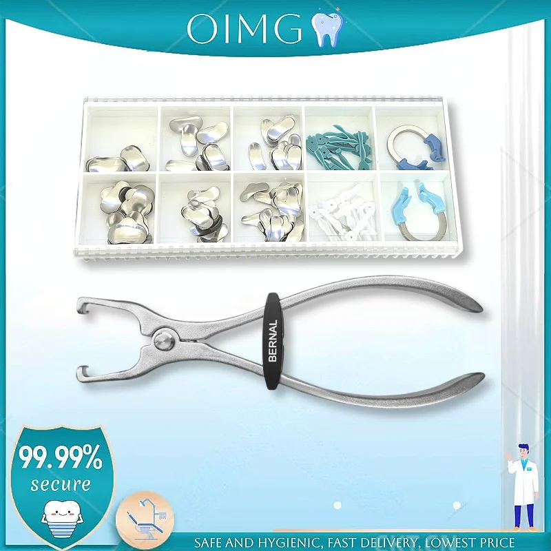 

Stainless Steel Refill Clinic Consumables, Dental Sectional Matrix Band Ring with Wedge for Dental Filling Restoration