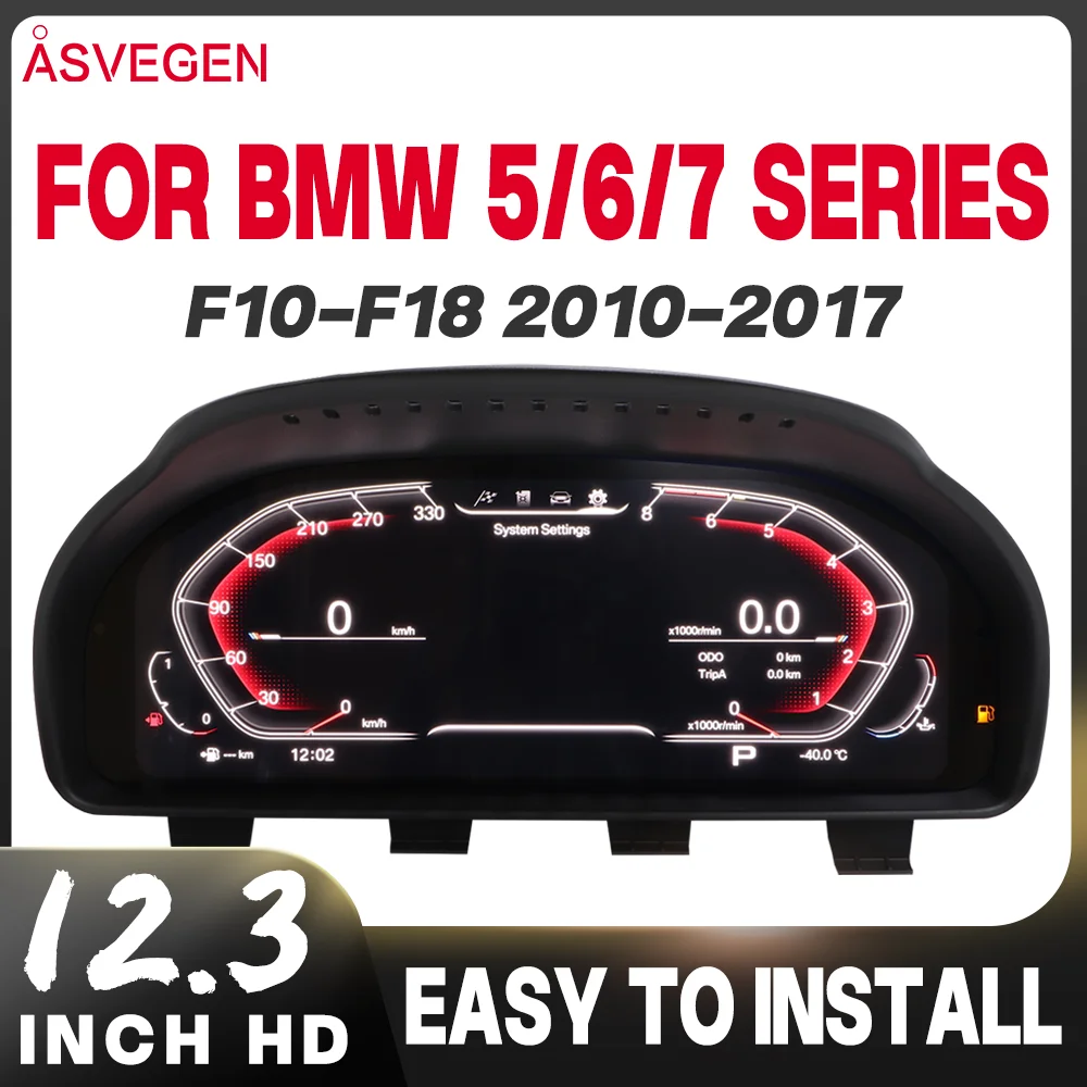 

12.3'' Digital Instrument Cluster For BMW 5/6/7 Series F10 F11 F18 F07 F12 F13 F01 F02 F03 F04 2010-2017 CIC/NBT Modification