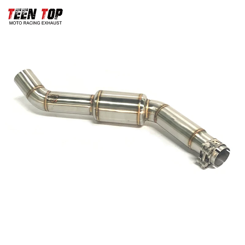 Motorcycle Middle Exhaust Link Pipe Adapter Connector For CFmoto NK400 NK650 NK 400 NK 650 Middle Pipe Escape Moto link Tube