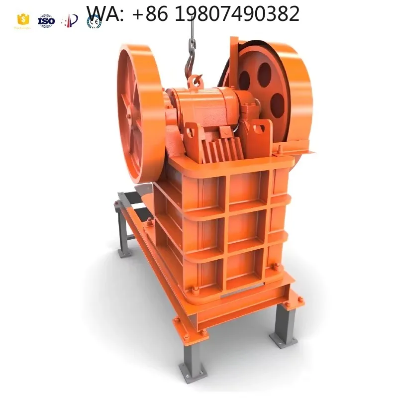 High Performance PE400*600 Portable Jaw Crusher, Core Motor Component Mining Equipment, 10t/h Stable Ore Crushing  for Mining Us