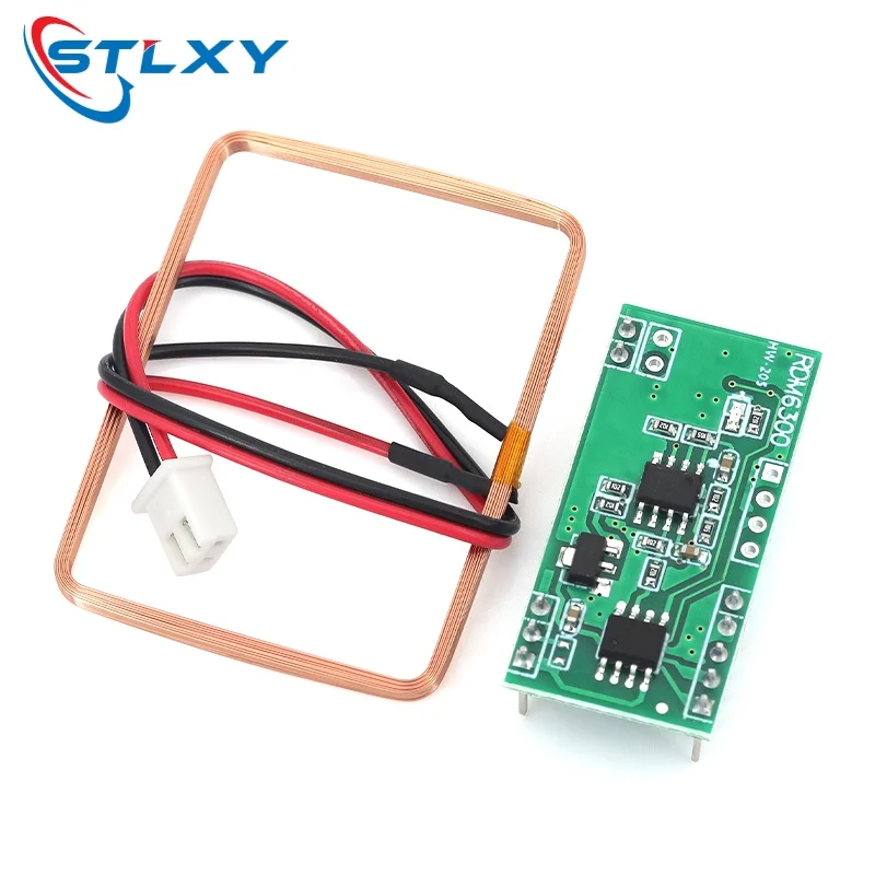 Stlxy EM4100 RFID card key ID reader module RDM6300 (RDM630) UART 125Khz suitable for Arduino