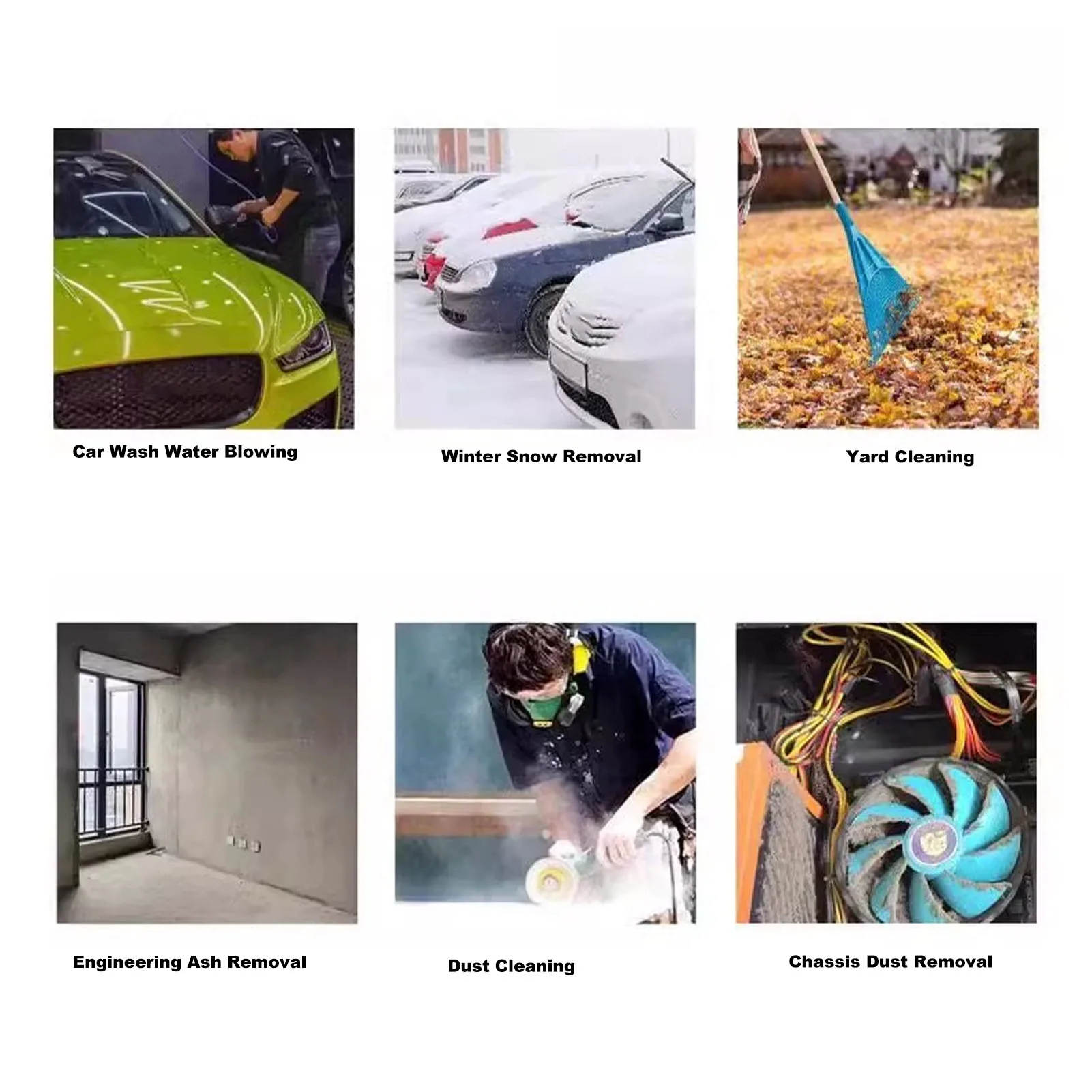 Electric Air Duster 800G Thrust Brushless Motor Built In High Capacity 4000mAh Battery Efficient Dust Handheld Ducted Turbofan