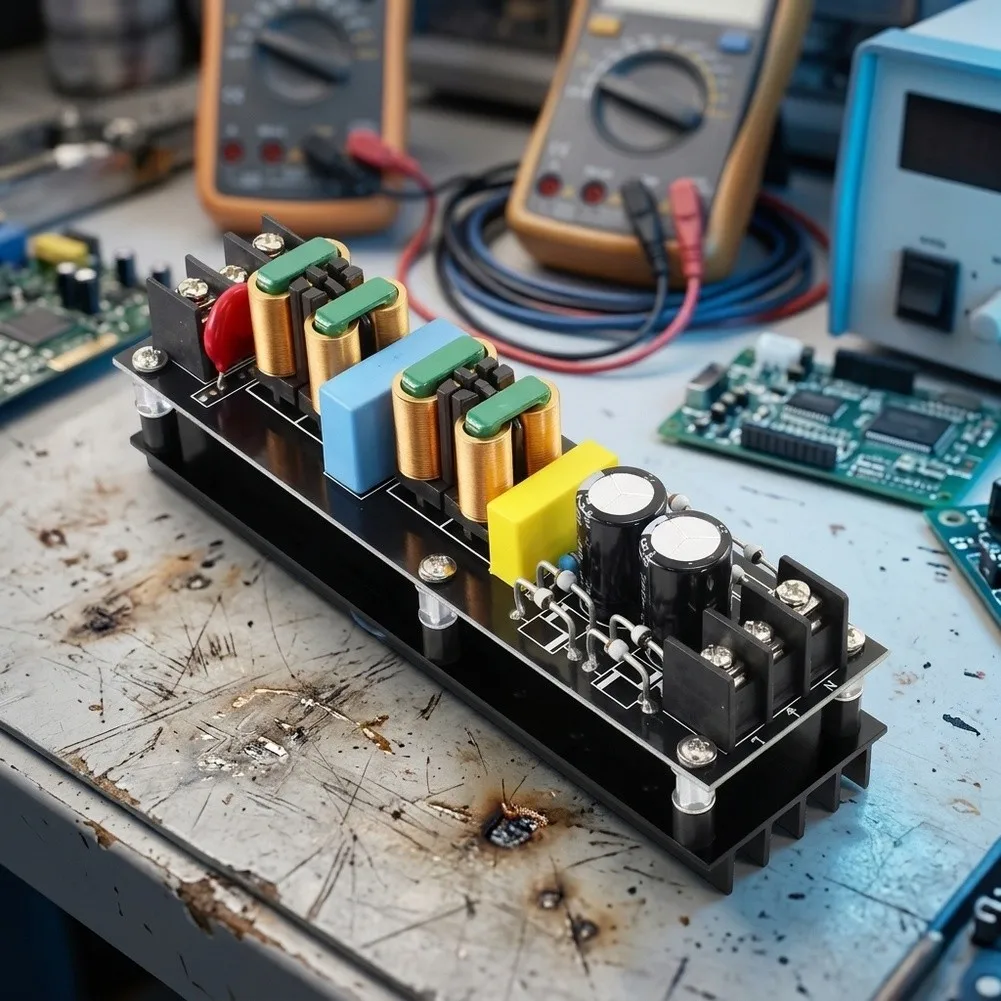 15A For EMI Power Filter Module 2000W Noise Purifier For Audio Decoder For Amplifier High Efficiency Power Conditioner