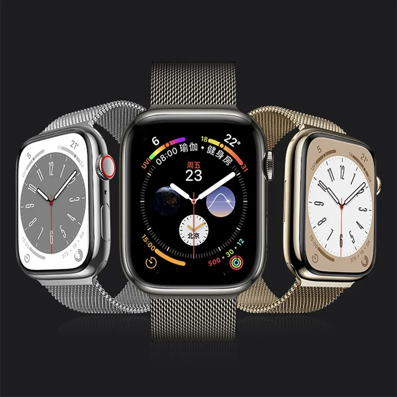 Mailänder Schlaufe für Apple Uhren armband 44mm 40mm 45mm 41mm 42-38-44mm Armband Ultra 2 49mm Metallbänder iwatch Serie 9 8 7 6 se 5 4 3