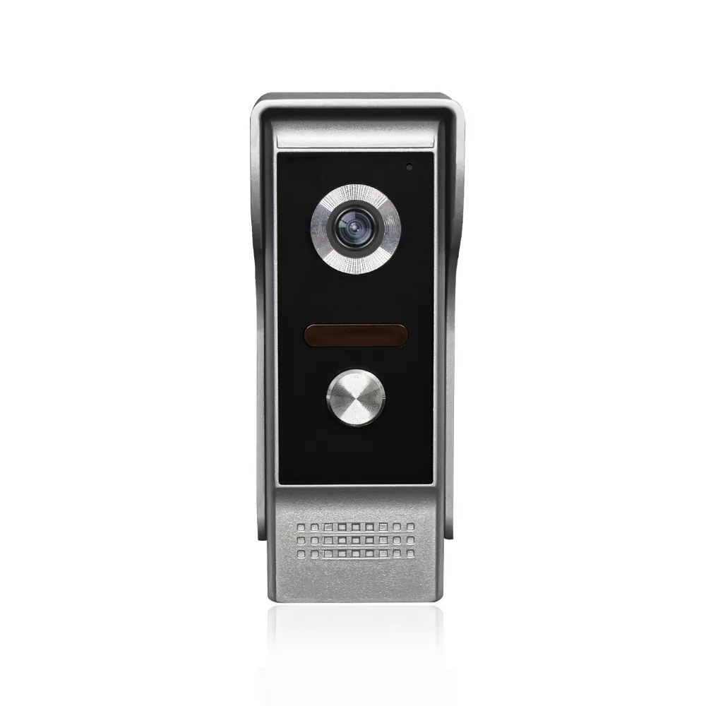 7 Inch Wired Video Door Phone Doorbell Intercom Entry System Kit With Metal Case 1 Camera 2 Monitor