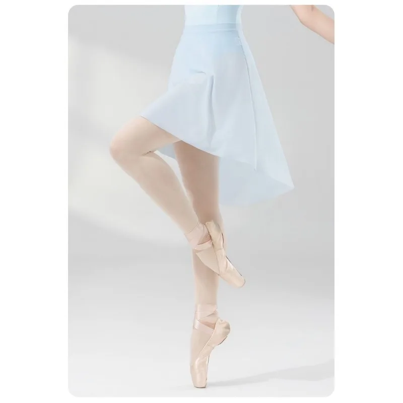 تنورة رقص باليه للسيدات، فستان أداء باليه شبكي مرن بطول f من AIDance مناسب للياقة البدنية #4