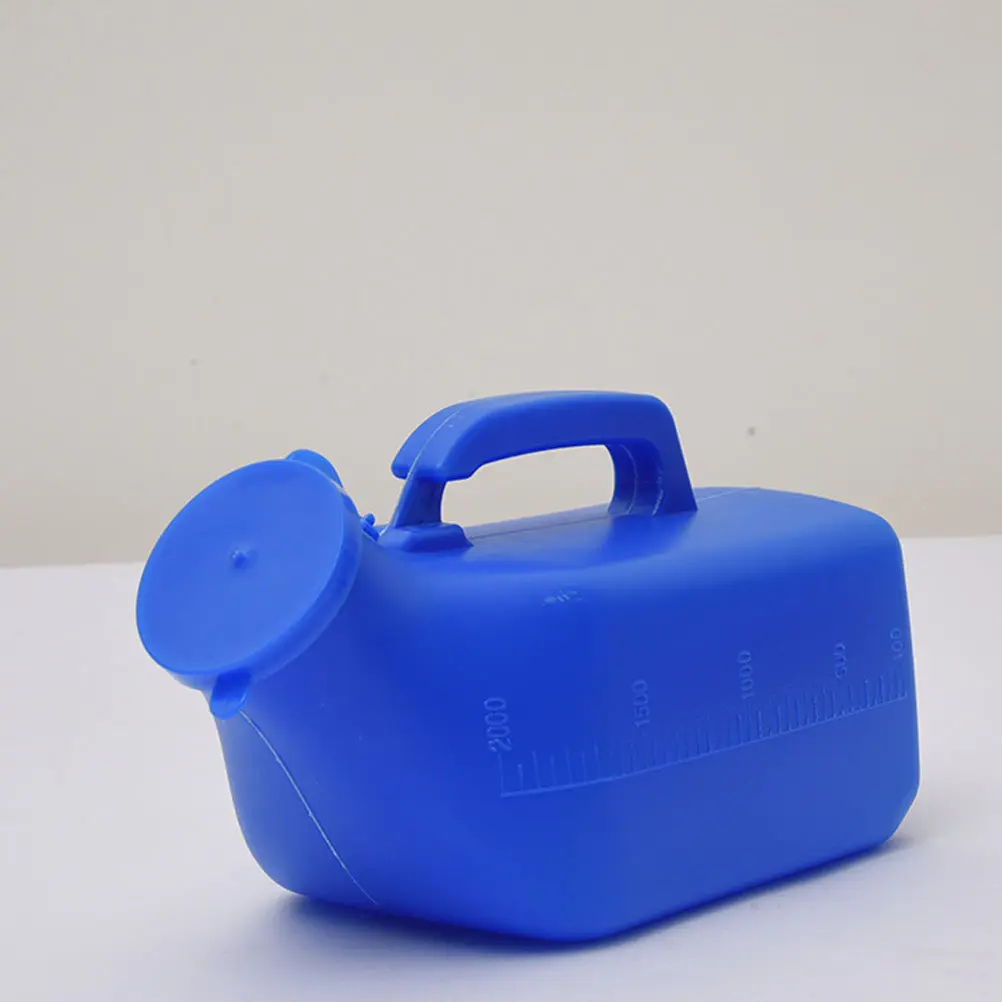 

2Pcs Portable Patient Urinal Bottle Thickened Plastic Large Capacity Urinal Pot for Elderly Hospital Travel Bedridden Use Spill