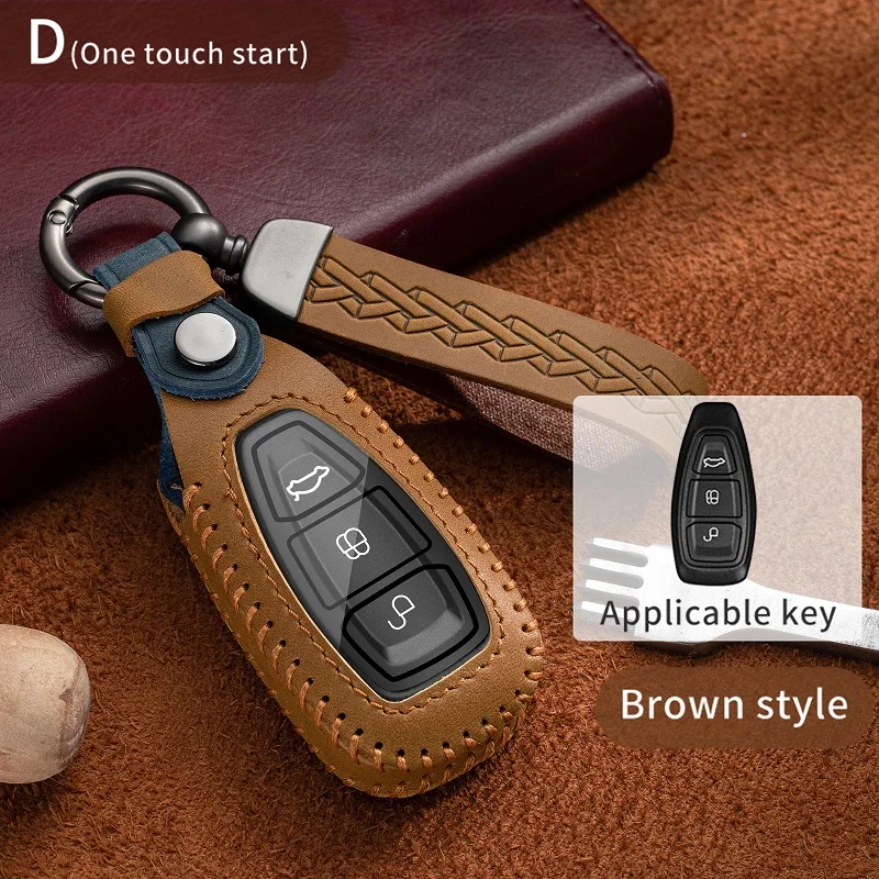 Car Remote Key Case Cover For Ford Focus 3 4 ST Fiesta Fusion Kuga Ecosport Mondeo MK3 MK4 Shell Fob Protect Accessories - view 5