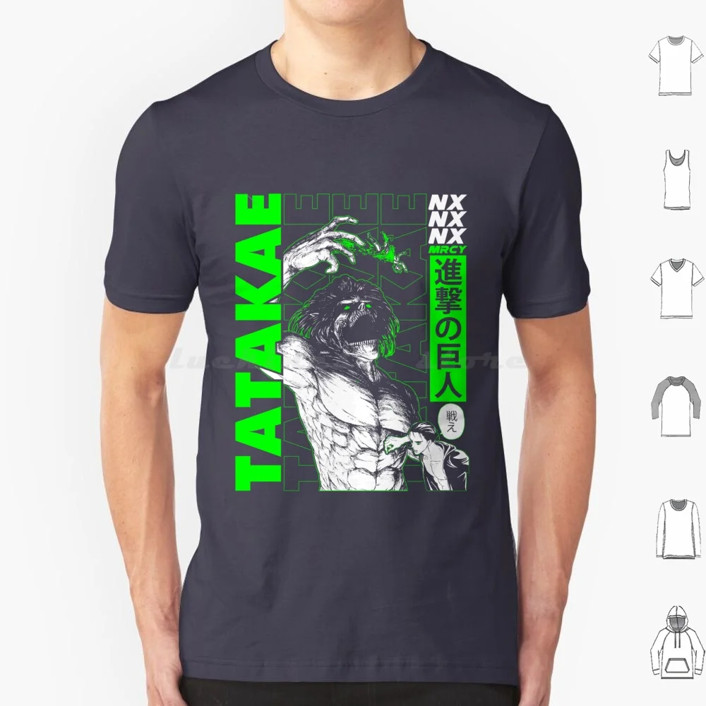 Gifts For Women Tatakae T Shirt 6Xl Cotton Cool Tee For Women Tatakae Attack Ackerman Shingeki Kyojin Japan Attack On Titan