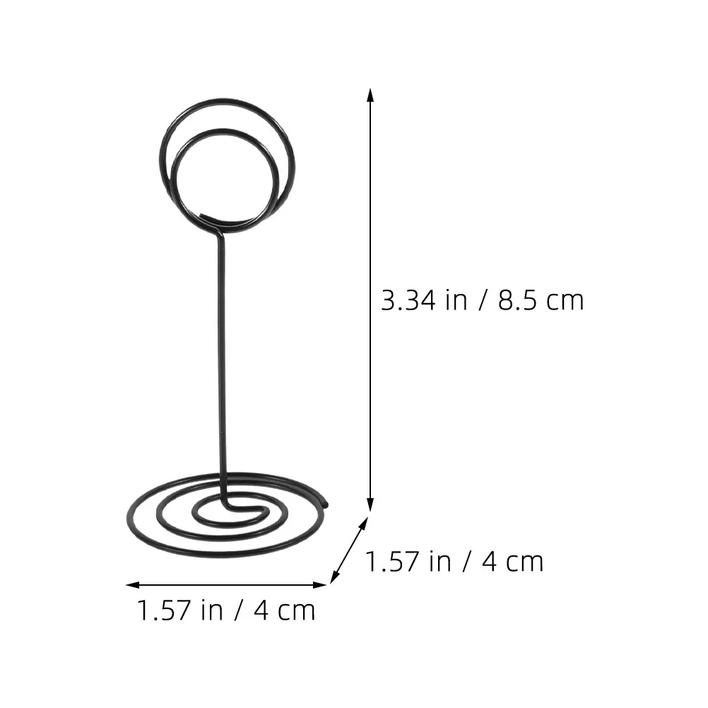 12Pcs Metal Place Card Holders Simple Design Table Card Holder Photo Clip Stand for Home Office Party Decoration