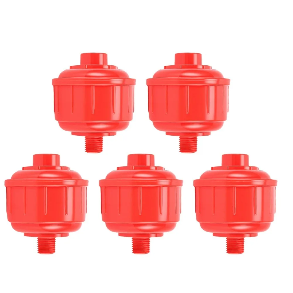5pcs 1/4 Inch Thread Disposable Spray Gun Filter ABS Material Moisture Trap Paint Sprayer Water Filter High Flow