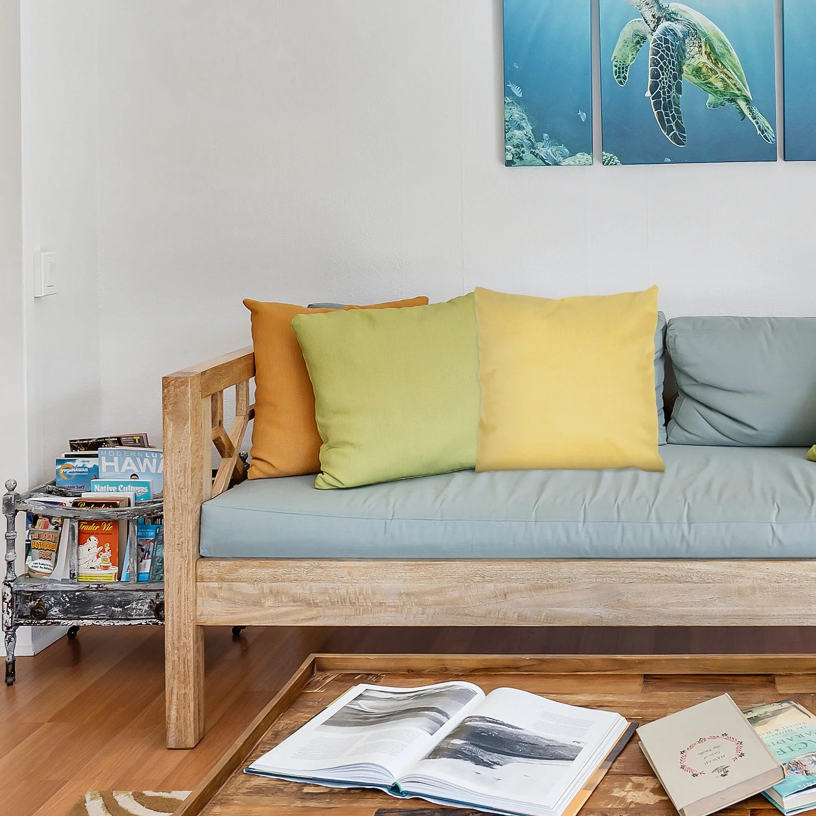 غطاء وسادة مقاوم للماء من الكتان للأريكة للاستخدام المنزلي في الهواء الطلق، وسادة مريحة وخفيفة الوزن وسهلة التنظيف