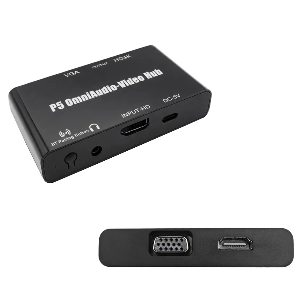Wireless Audio Omni Audio Video Hub DC-5V Plug and Play Support HD/VGA Output Audio Expander Connection Box for PS5 Console