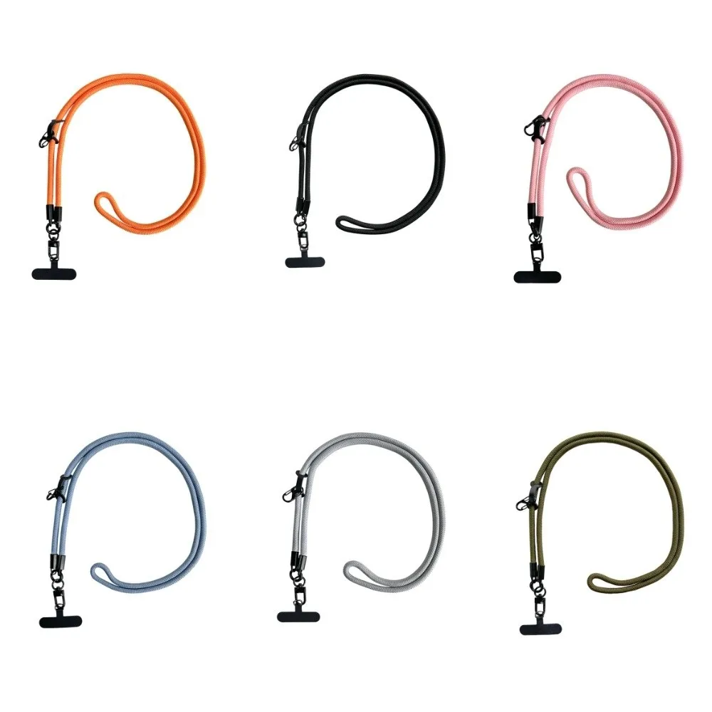 Smycz do telefonu na sznurku, zapobiegająca zgubieniu, długa smycz crossbody, uniwersalna odpinana smycz na szyję do telefonu, naszywka.