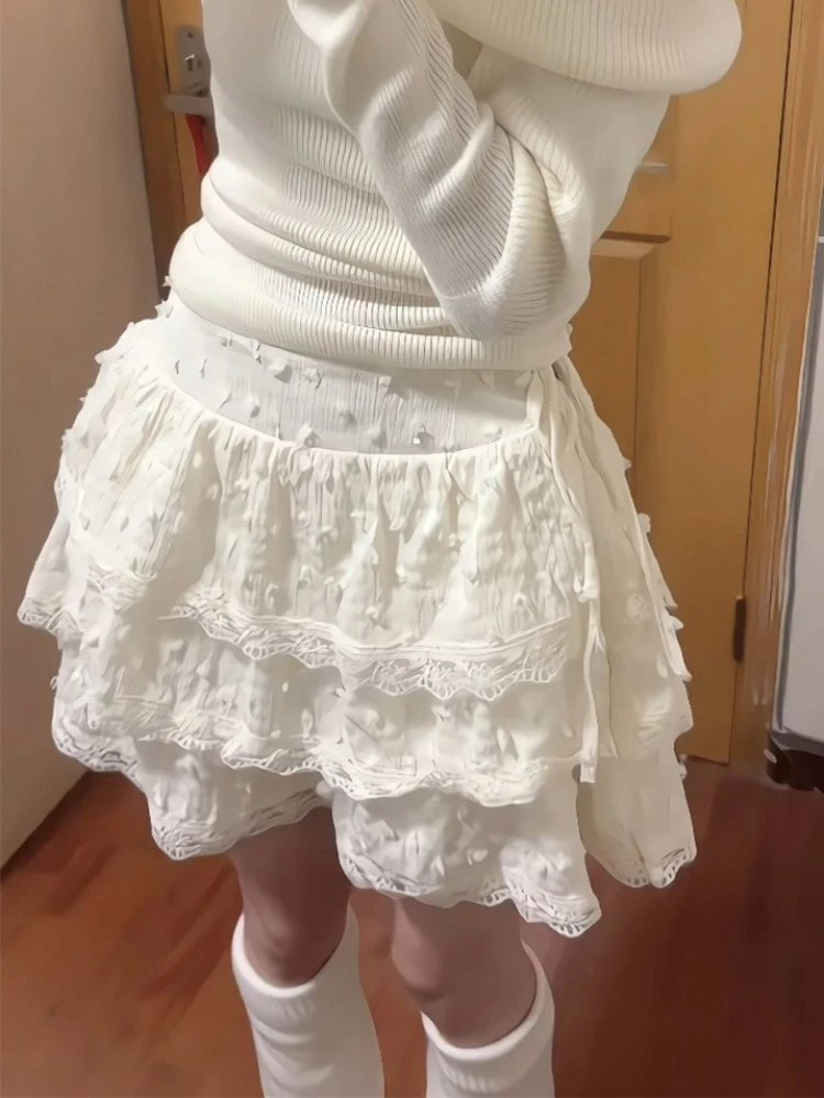 Skirts Women Sweet Club Korean Schoolgirl Lovely Mujer Faldas Summer Chic Y2k High Street Casual Kawaii All-match Mini Harajuku