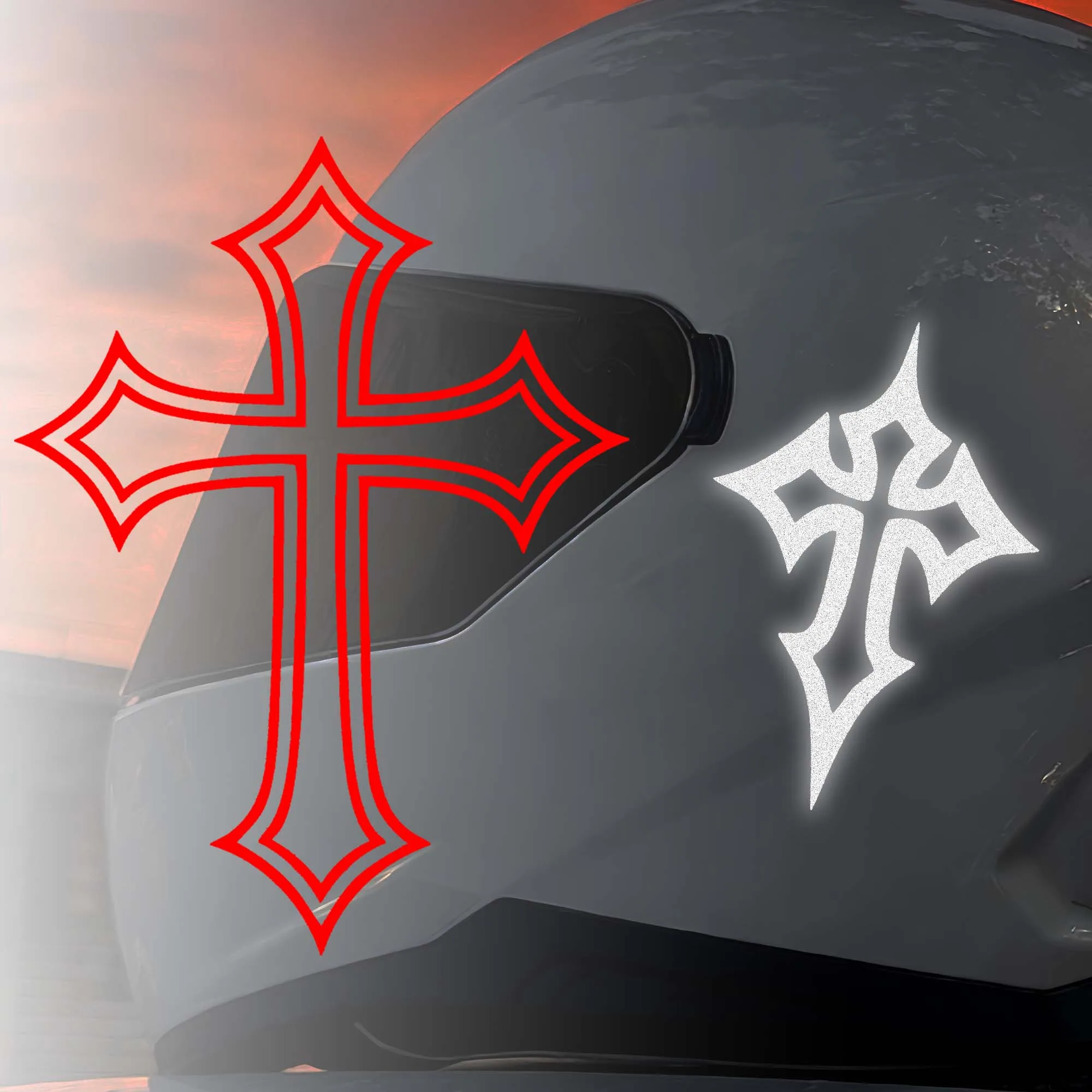 Adesivo Decorativo para Motocicleta, Vinil Autoadesivo Impermeável para Capacete, Tanque de Combustível, Carenagem Frontal e Painel Lateral