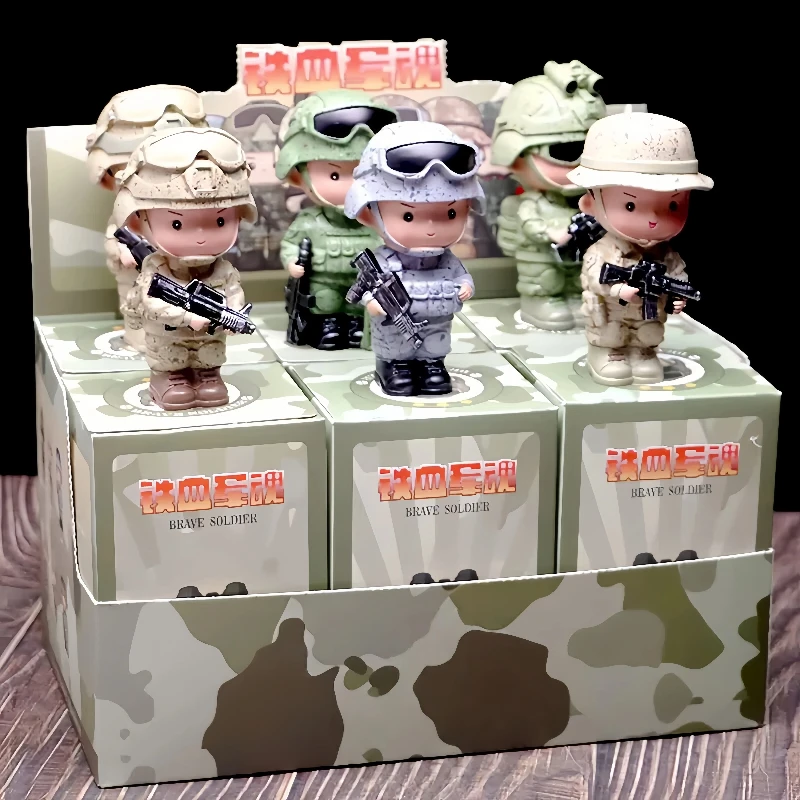 

New Military Style Handheld Model Blind Box Veterans Memorial Special Forces Collected Characters Toys Desktop Ornament Gift