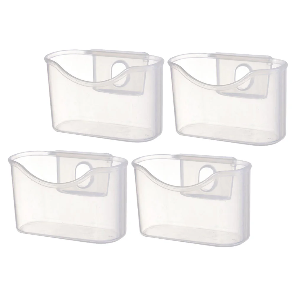 

4 Pcs Storage Box Large Bins Mini Case Refrigerator Organizer Fridge Seasoning Packet Holder Pp Hanging Office