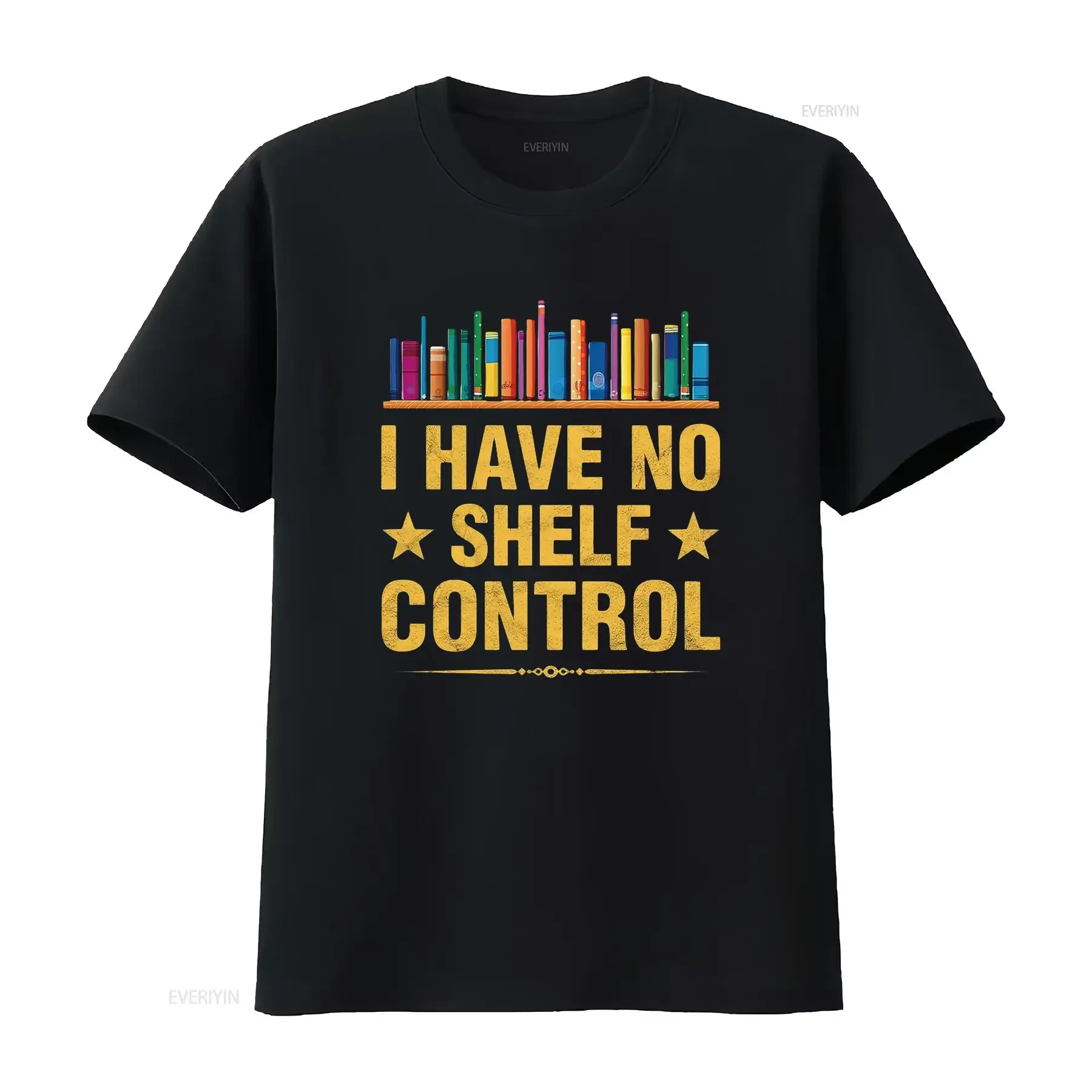 I Have No Shelf Control Funny Bookshelf Bookworm B Women s Summer Tops  T Shirt with Trendy and Unique Design vintage Washed