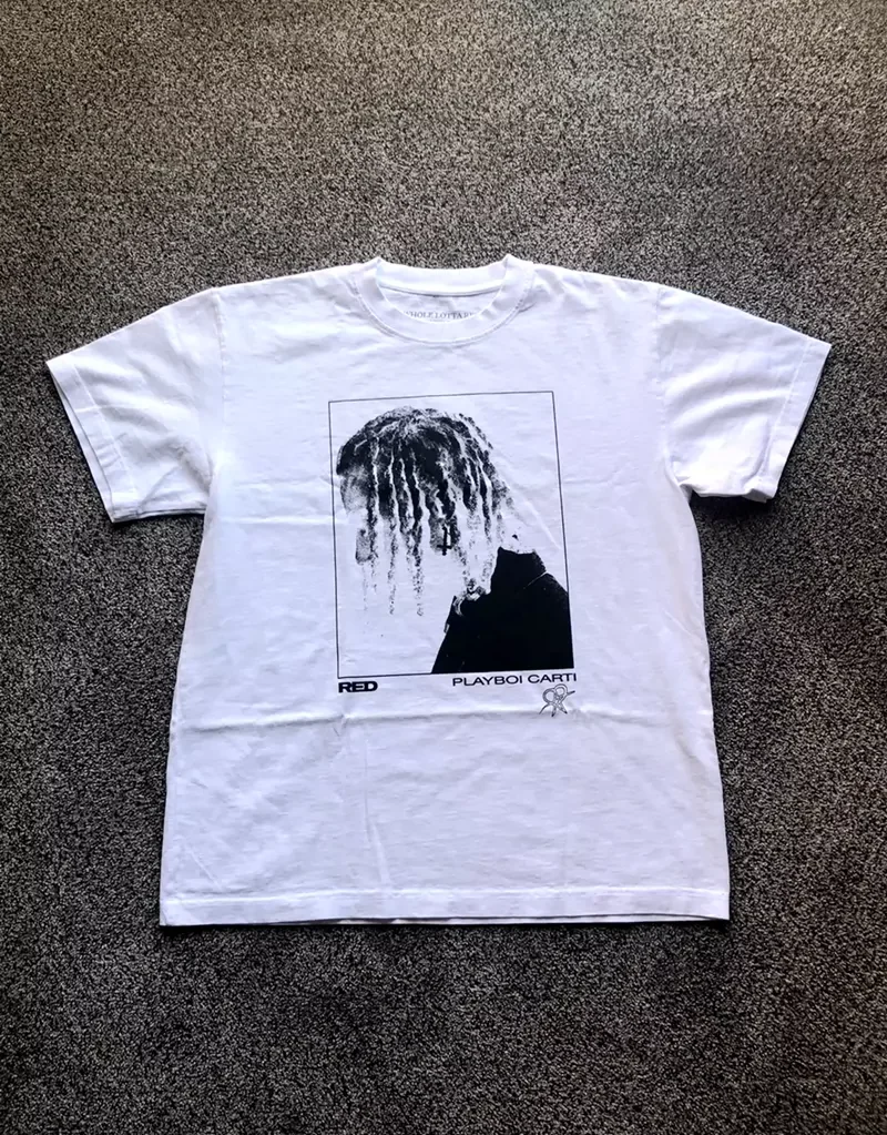 New Men PLAYBOI CARTI WHOLE LOTTA RED Vampires T Shirts T-Shirt Hip Hop Skateboard Street Cotton T-Shirts Tee Top US size D3