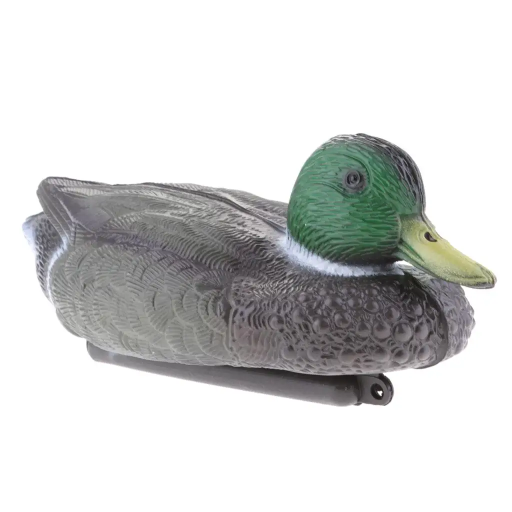 Lifelike Plastic Duck Decoy Garden Repeller Outdoor Bird Scarer Ornament for Yard Fishing Collection