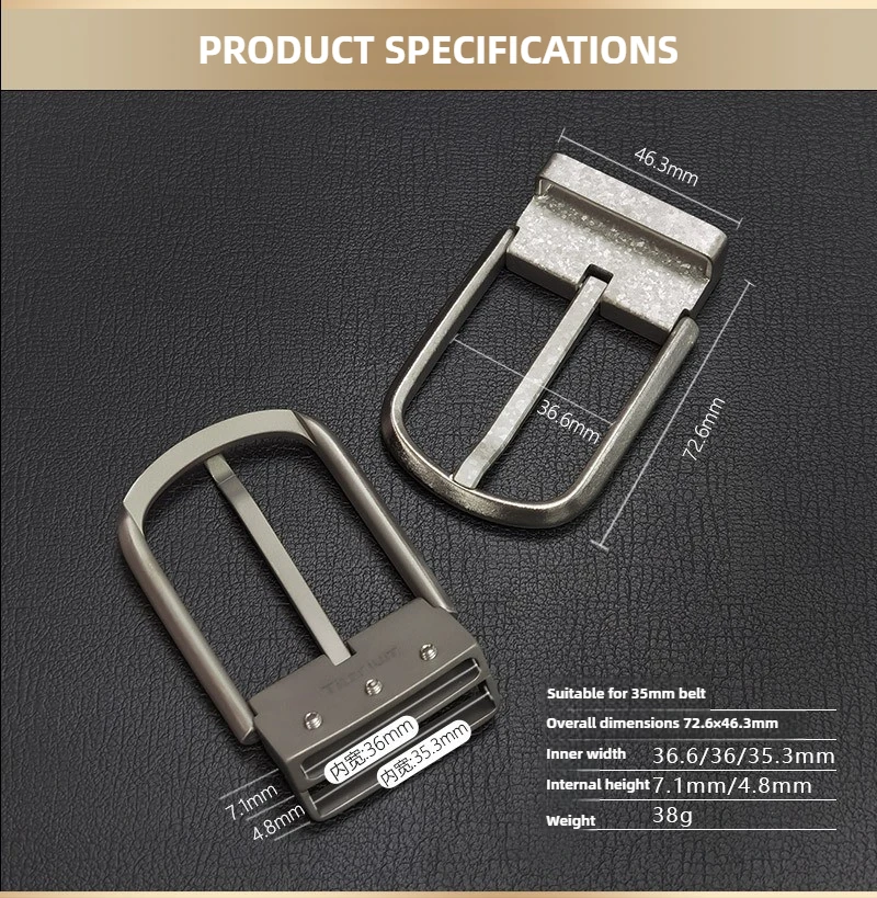 3.5 سنتيمتر/3.8 سنتيمتر التيتانيوم النقي الجليد زهرة دبوس مشبك غير قابل للصدأ حزام رئيس المشبك-الرجال النساء موضة الذيل كليب دبوس مشبك الإكسسوارات #2