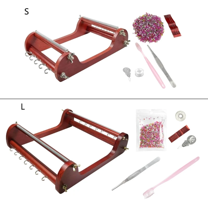 

DIY Jewelry Making Tool Wooded Bead Weaving Tool for Artistic