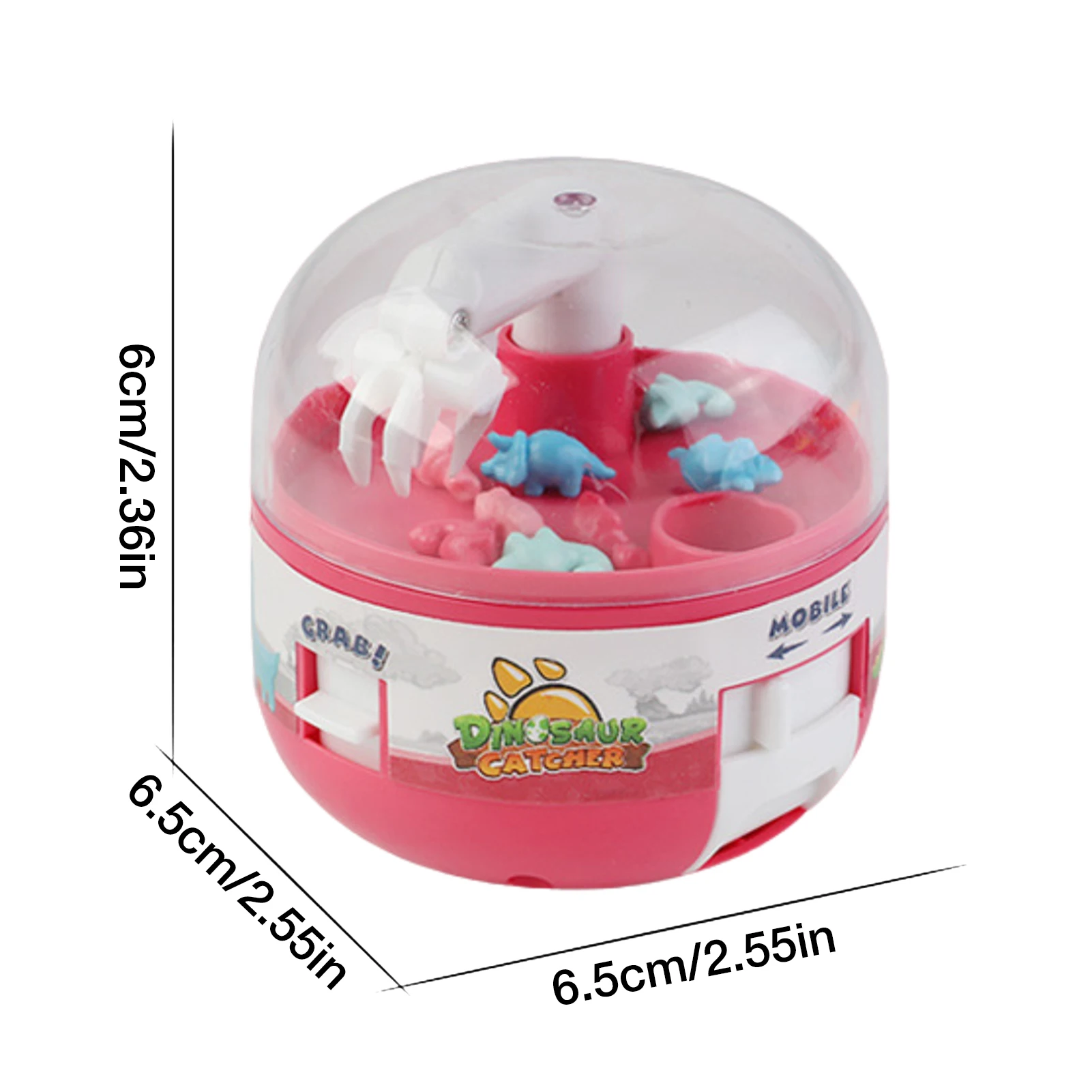 Anime Mini Klaue Maschine Kapsel Spielzeug Fangen Dinosaurier Spiel Nette Catcher Stress Relief Micro Dino Zahlen Gashapon Zahlen Für Kinder