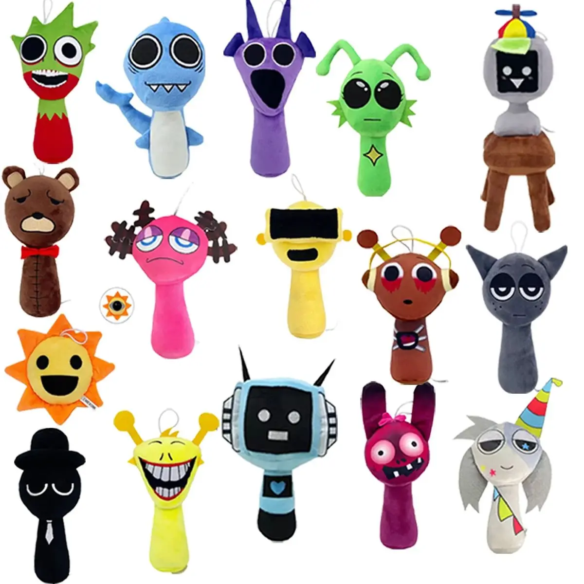 

Sprunki Incredibox Plush Toys Soft Stuffed Dolls Cartoon Game Pillow Kids Birthday Christmas Gifts Children Party Present