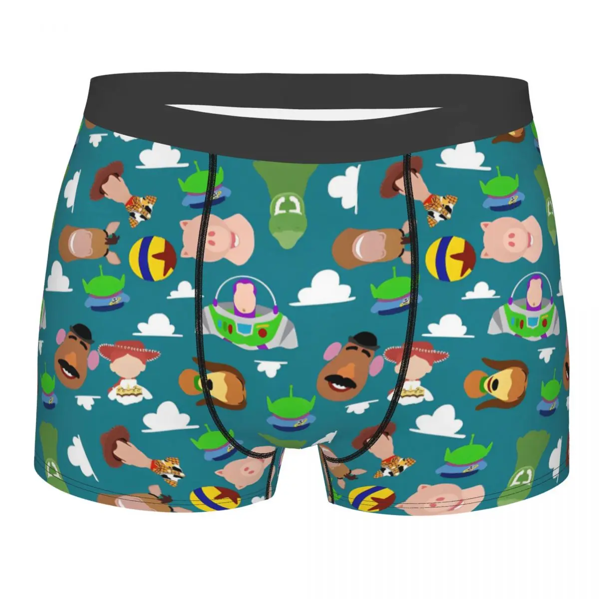 Printed Boxer Toy Story Cartoon Cute Shorts Panties Briefs Men's Underwear Woody Buzz Lightyear Polyester Underpants Male S-XXL