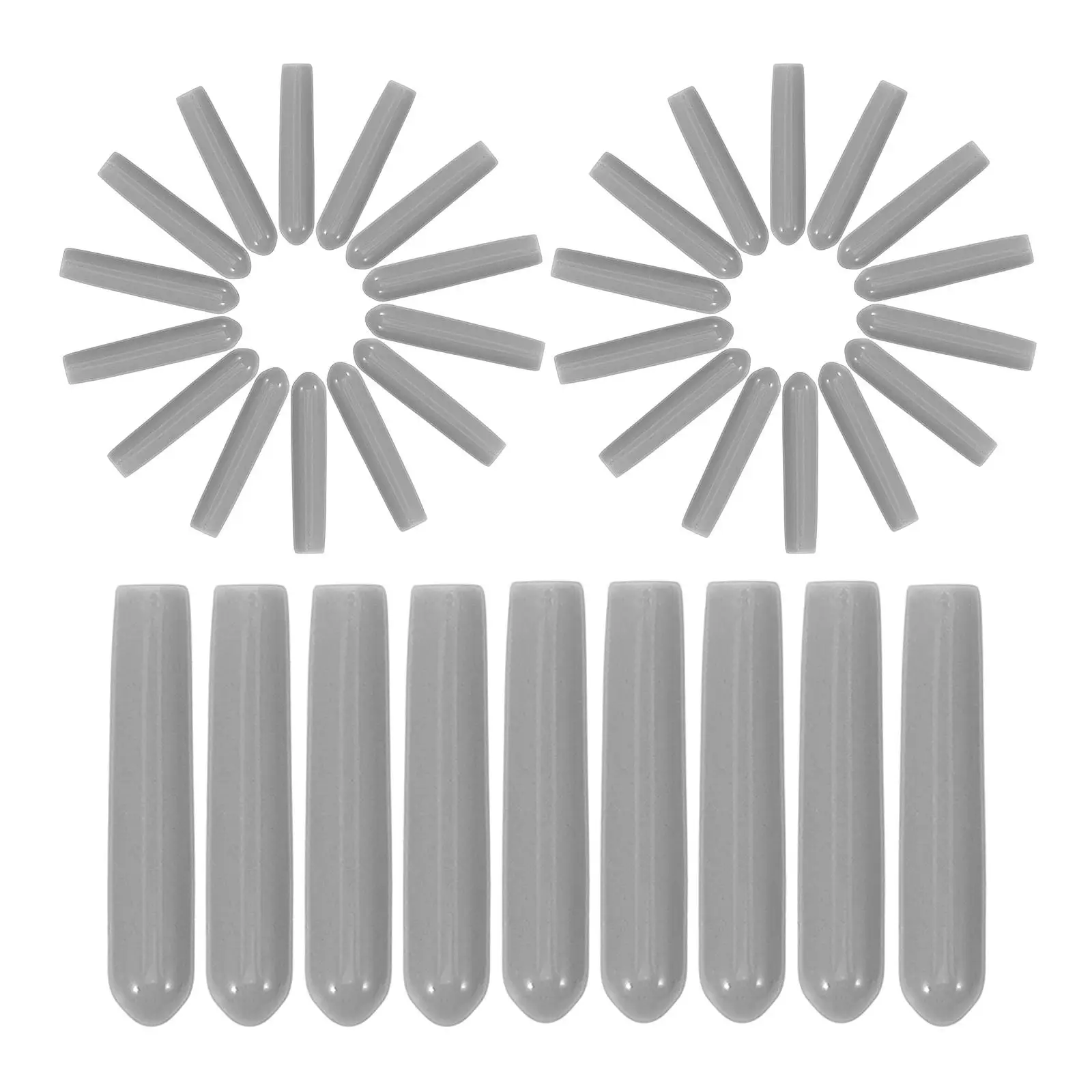 

100pcs Grey Coating Covers 3.5*30mm Dishwasher Rack End Caps Repair Tip Protectors Steel Wire Plastic Accessories