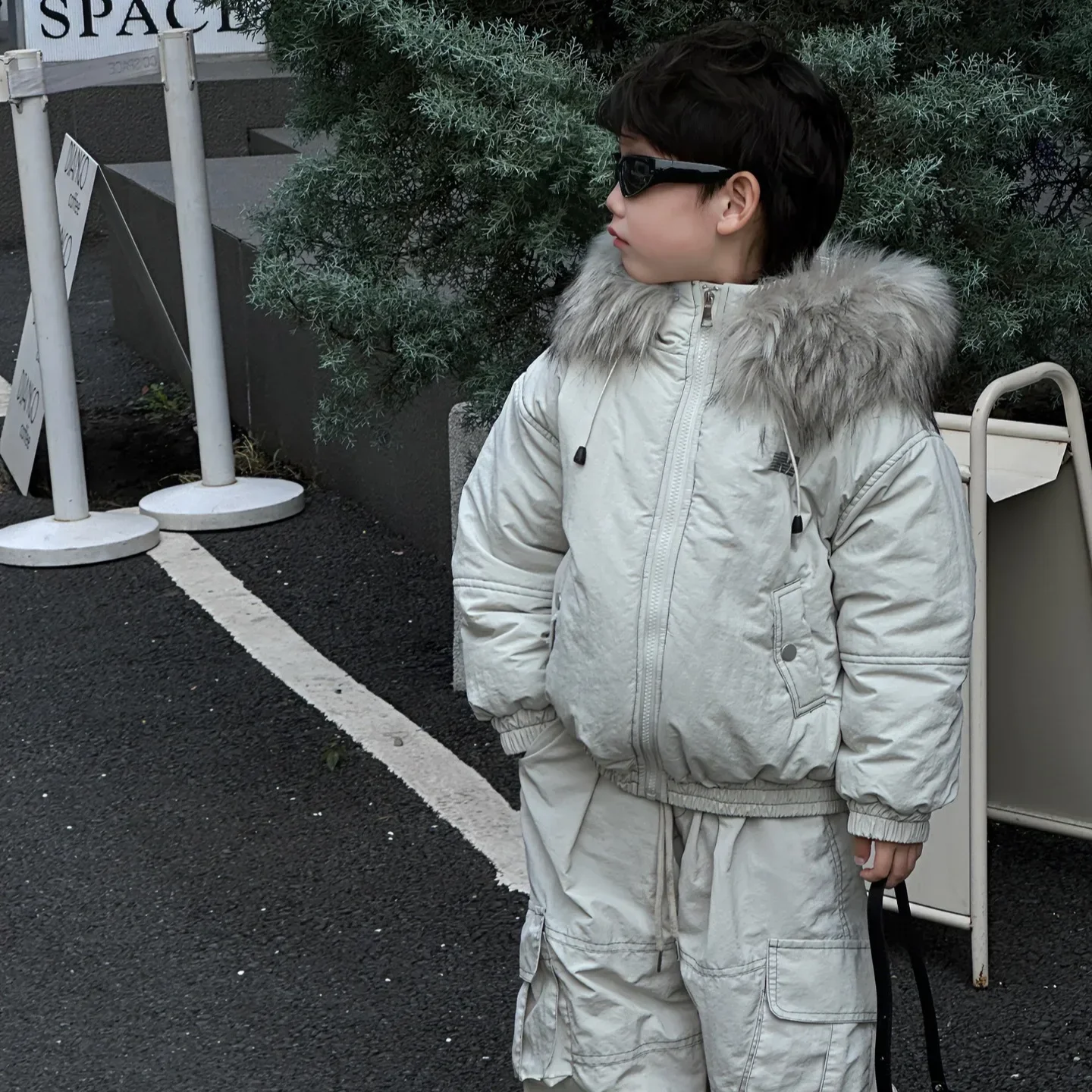 Children Clothing Fashion Casual Fleece Comfortable Two Piece Set 2024 Winter New Boys Handsome Fashion All Match Thick Set