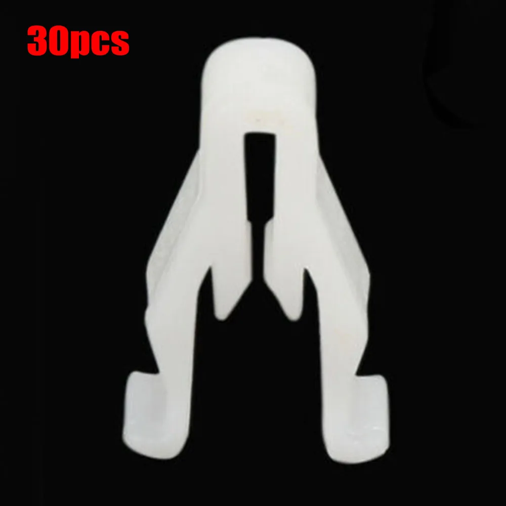 30pcs Center Console Radio DVD Dash Panel Switch Bezel Clips White Plastic Nylon Switch Bezel Clips For Toyota For Lexus