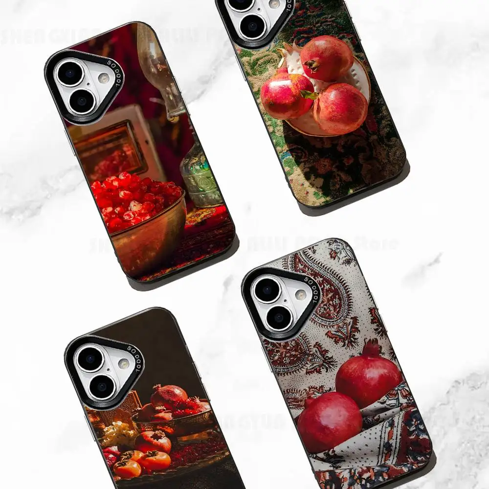

Fresh Brilliant Pomegranates Phone Case For IPhone 17 16e 16 15 14 13 12 11 Pro Max X XR XS MAX Back Cover